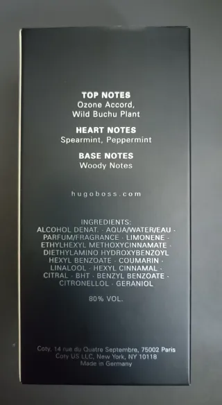 Scatola vuota profumo Hugo Boss Bottled United