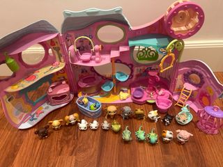 Casita Littlest Pet Shop, accesorios y 20 figuras