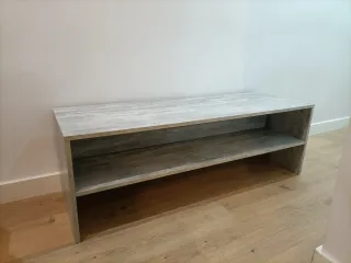 Mueble TV madera gris