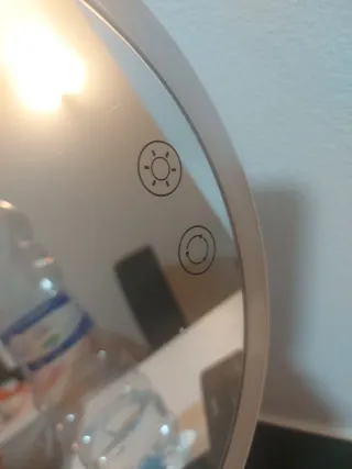 Specchio da tavolo bianco