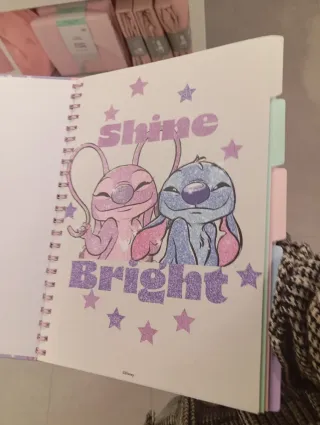 Taccuino Stitch & Angel Glitter