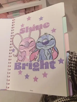Taccuino Stitch & Angel Glitter