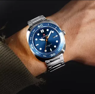 Reloj Naviforce Hombre Azul y Plateado