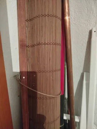 Cortina de madera de bambú