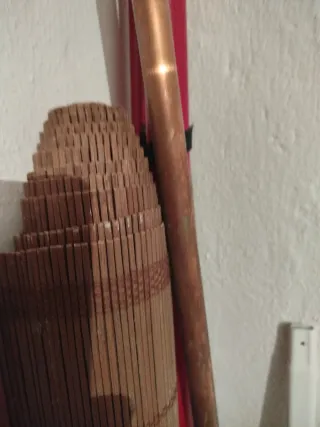 Cortina de madera de bambú