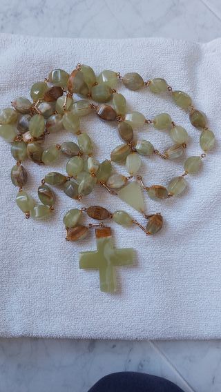 Rosario de piedra de Ónix