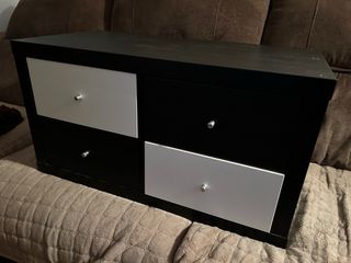 Dos Estanterías KALLAX IKEA con cajones