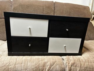 Dos Estanterías KALLAX IKEA con cajones