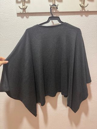 Capa gris oscuro talla única