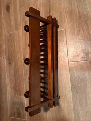 Perchero vintage de madera