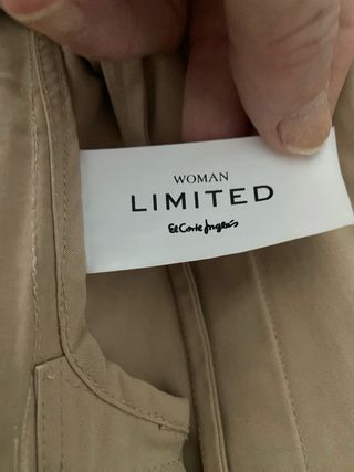 Gabardina Corte Inglés Beige Talla 46