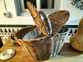 Cesta de mimbre