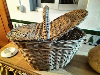 Cesta de mimbre