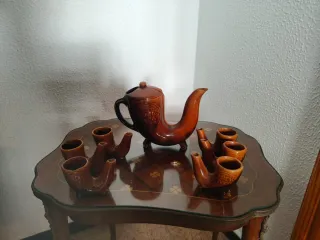 Juego café vintage cerámica años 60-70