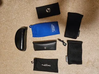 Lote Fundas Gafas Sol (Negro, Azul)