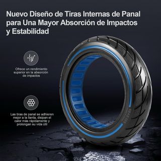 NUEVO! Neumático Sólido 10x2.125 / 250x5