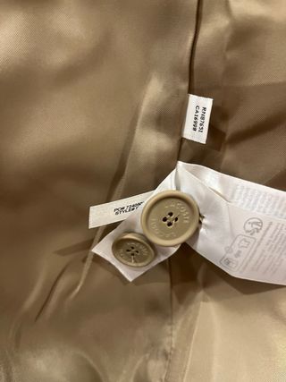 Abrigo Gabardina Lacoste Beige