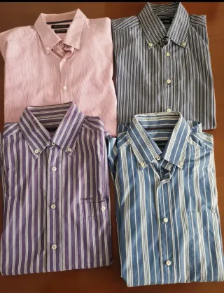 8 Camicie da uomo a righe