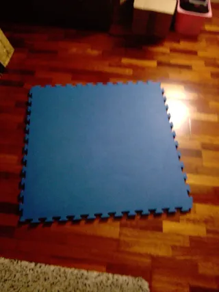 Tatami blu per allenarsi a casa 4 pezzi