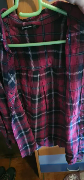 Camisa cuadros Stradivarius Talla S