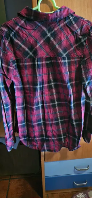 Camisa cuadros Stradivarius Talla S