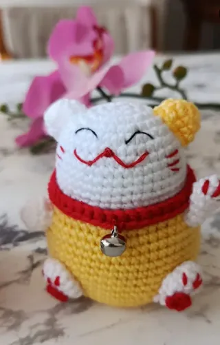 Amigurumi Gato Chino Suerte