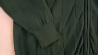 Chaqueta de punto verde para hombre