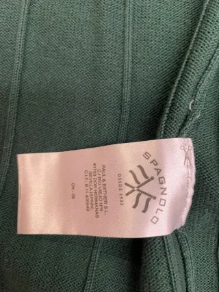 Chaqueta de punto verde para hombre