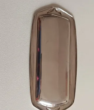 2 Bandejas de plata de tocador