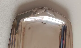 2 Bandejas de plata de tocador