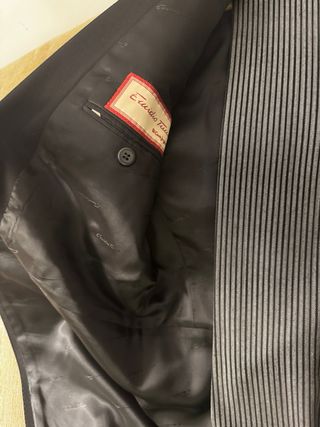 Chaqué Emidio Tucci Negro y Gris. Talla 48