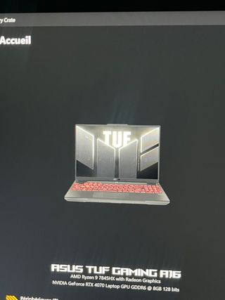 ASUS TUF Gaming A16 – Ryzen 9 / RTX 4070 / 32GB RAM