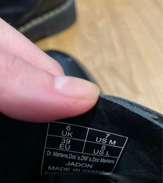 Stivali Dr. Martens a piattaforma neri