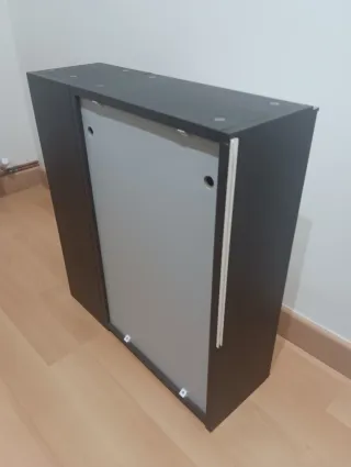 Armario con espejo - IKEA Lillangen marrón oscuro