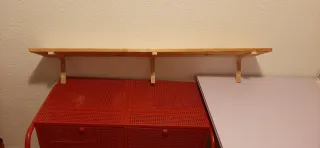 Estantería de madera 120x20