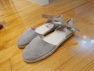 Alpargatas niña rosa palo con hebilla