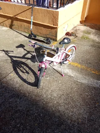 Bicicleta infantil rosa