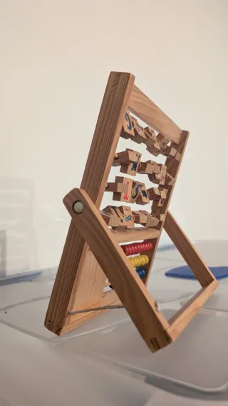 Abaco Madera Aprendo el Alfabeto + Reloj