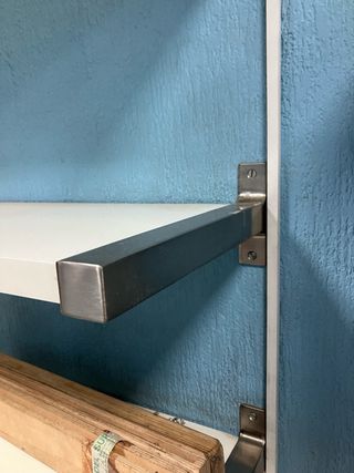 Estantería Acero Inoxidable y Madera