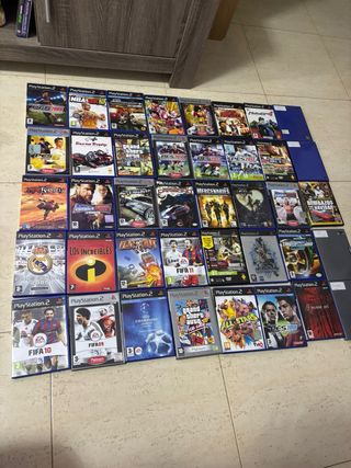Lote de Videojuegos PlayStation 2 mas consola
