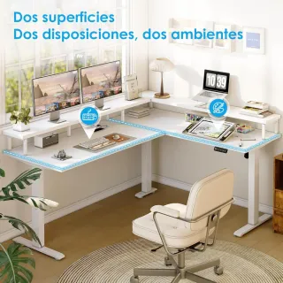Escritorio Eléctrico Regulable 150x120