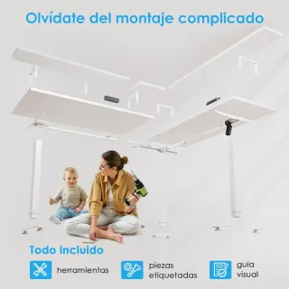 Escritorio Eléctrico Regulable 150x120