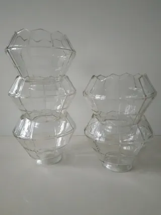 5 Antiche tulipane in vetro