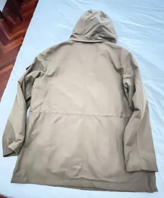 Parka Lloyds Talla M Beige Impermeable