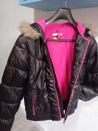 Chaqueta Puma Negra y Rosa Mujer
