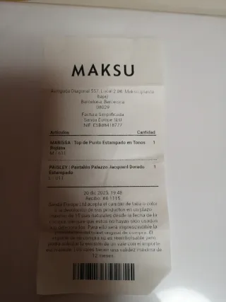 Pantalón Palazzo Jacquard Dorado Estampado