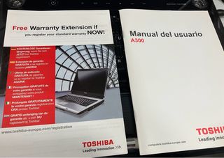 Portátil Toshiba Satellite A300 con cargador