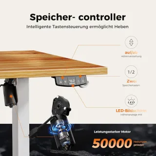 Escritorio Elevable Eléctrico 160x80