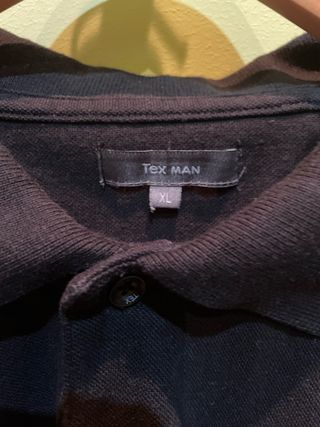 Camiseta Polo Negra Talla L Hombre.