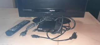 Televisión Sanyo Negra con Tdt, falta el mando